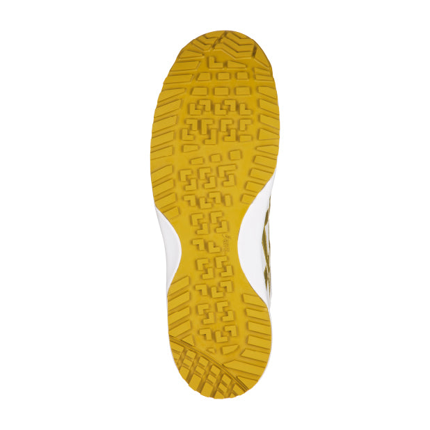 アシックス 安全靴 FFR71S.0194 ウィンジョブ 71S ホワイト×ゴールド ASICS ハイカット 紐タイプ おしゃれ かっこいい 作業靴 スニーカー