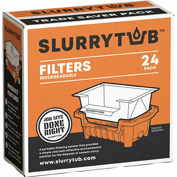 スラリータブ フィルターパック(24個入) FILT24PK (9357473021027) SLURRYTUB セメントやコンクリートの洗浄・廃棄