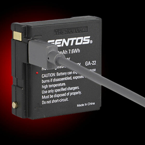 ジェントス Gシリーズヘッドライト専用充電池 GA22 (GA-22)(4950654053289) GENTOS