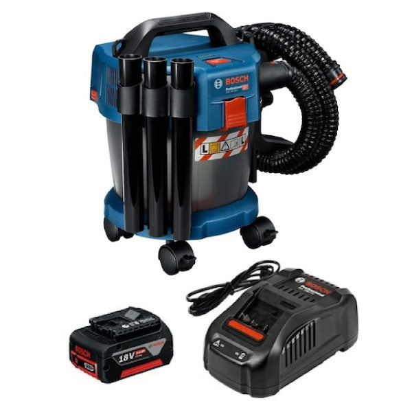 ☆美品☆BOSCH ボッシュ 18V コードレスマルチクリーナー GAS18V-10LH 本体+アタッチメント+取扱説明書 集塵機/集じん機/掃除機 64016