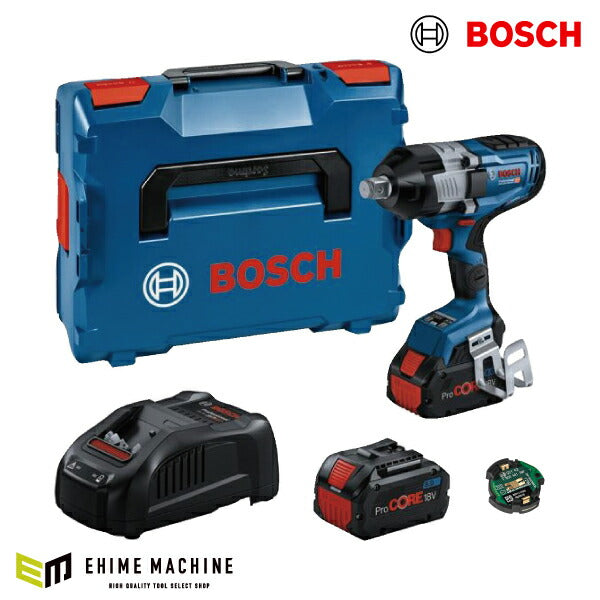 日本正規品 BOSCH GDS18V-1600HC コードレスインパクトレンチ ボッシュ 本体、バッテリーX2、コネクティビティチップ、充電器、L-BOXX 136付