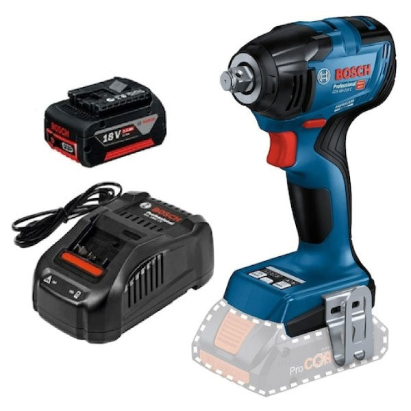 日本正規品 ボッシュ 18Vコードレスインパクトレンチ+バッテリー充電器セット GDS18V-210CHSET 充電式インパクトレンチ 本体+5.0Ahバッテリー+充電器