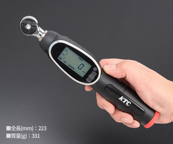 KTC 9.5sq.デジラチェ GEW025-R3 5~25N・m 新機能搭載 NEWモデル 3/8 デジタルトルクレンチ トルク管理