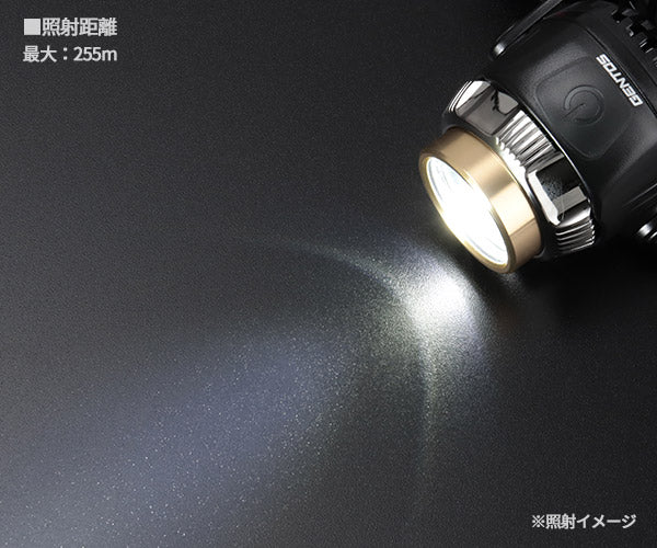 ジェントス Gシリーズ ハイブリッド式LEDヘッドライト 300RG (GH-300RG)(4950654052893) GENTOS 充電式&電池式