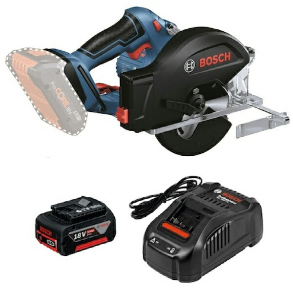 日本正規品 ボッシュ 18Vコードレスチップソーカッター+バッテリー充電器セット GKM18V-50HSET 充電式チップソーカッター 本体+5.0Ahバッテリー+充電器