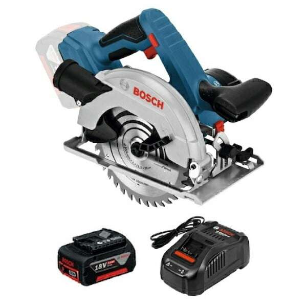 ☆比較的綺麗☆ BOSCH ボッシュ 18V 充電式丸ノコ GKS18V-57 バッテリ1個(18V 2.0Ah) 充電器付 製造年月日 2022年11月 81072