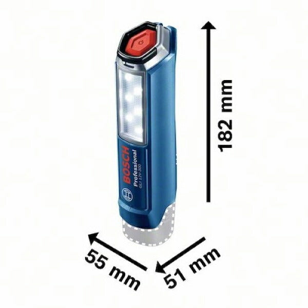 ボッシュ 10.8VコードレスライトLED＋バッテリー充電器セット GLI10.8V-300SET 充電式LEDライト 本体+3.0Ahバッテリー+充電器