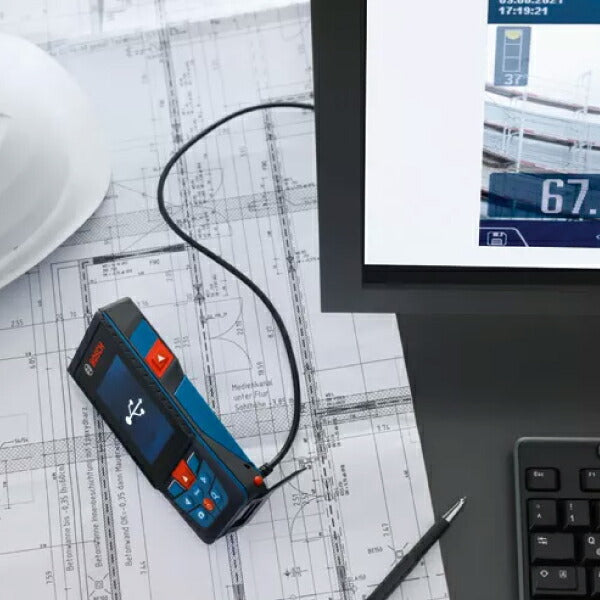 日本正規品 BOSCH GLM150-27C レーザー距離計 ボッシュ 最大150m 屋外で使用できる丈夫なレーザー距離計 マイクロUSBケーブル、キャリングストラップ、保護バッグ付