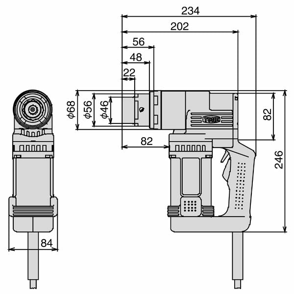TONE シヤーレンチ M16・M20用 100V (GM201AT)(4953488268744) トネ
