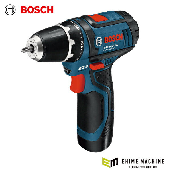 日本正規品 BOSCH GSR10.8-2-LIN コードレスドライバードリル ボッシュ 充電式ドライバードリル 10.8Vバッテリー2.0Ah×2個、充電器、キャリングケース付