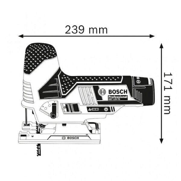 日本正規品 ボッシュ 10.8Vコードレスジグソー+バッテリー充電器セット GST10.8V-LIHSET 充電式ジグソー 本体+3.0Ahバッテリー+充電器