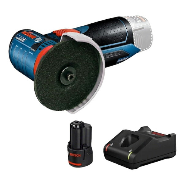 日本正規品 ボッシュ 10.8Vコードレスミニ研削グラインダー+バッテリー充電器セット GWS10.8V-76H2SET 充電式 本体+3.0Ahバッテリー+充電器