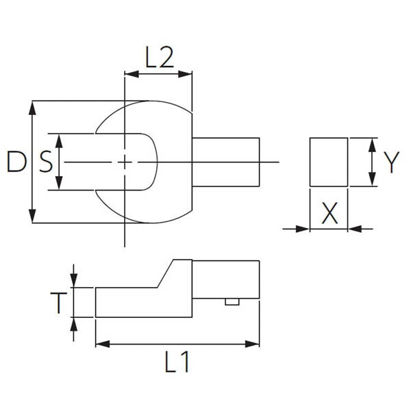 KTC 9X12スパナ交換ヘッド 12mm (GX0912-S12)(4989433771618) 京都機械工具