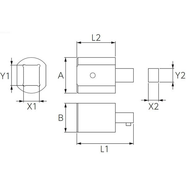 KTC 9X12アダプタ交換ヘッド (GX0914)(4989433772059) 京都機械工具