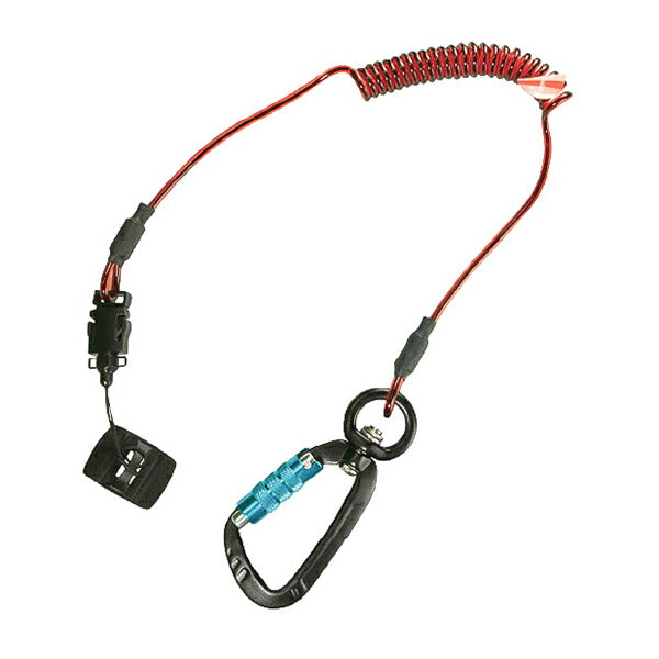 GRIPPS H01053 コイル状Eストラップ ポリクリップ付き 耐荷重0.5kg 最大長さ1.2m 革新的な落下防止グッズ専門メーカー グリップス 工具落下防止