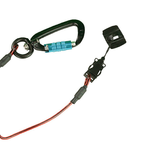 GRIPPS H01053 コイル状Eストラップ ポリクリップ付き 耐荷重0.5kg 最大長さ1.2m 革新的な落下防止グッズ専門メーカー グリップス 工具落下防止