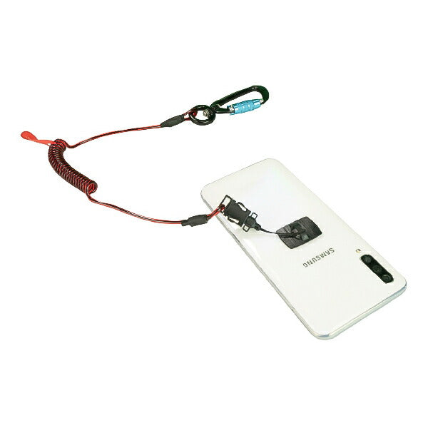 GRIPPS H01053 コイル状Eストラップ ポリクリップ付き 耐荷重0.5kg 最大長さ1.2m 革新的な落下防止グッズ専門メーカー グリップス 工具落下防止