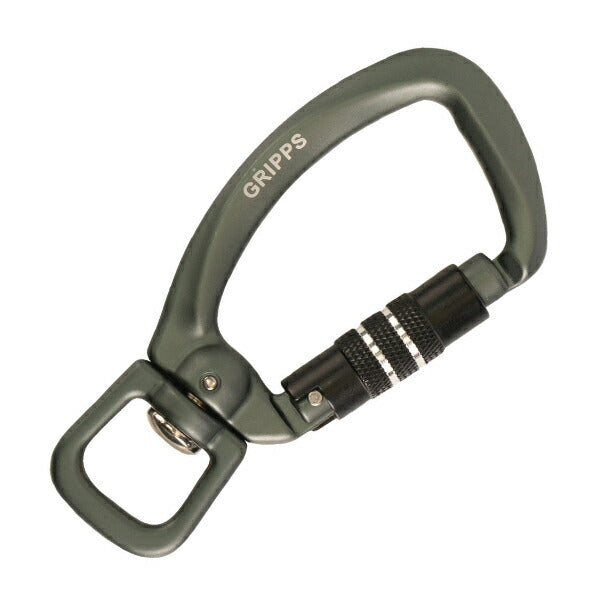 GRIPPS H01093 デュアルアクションカラビナ 耐荷重2.5kg 革新的な落下防止グッズ専門メーカー グリップス 工具落下防止