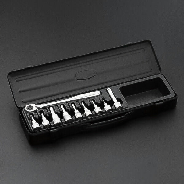 TONE ヘキサゴンソケットレンチセット (H3082BK)(4953488486056) トネ