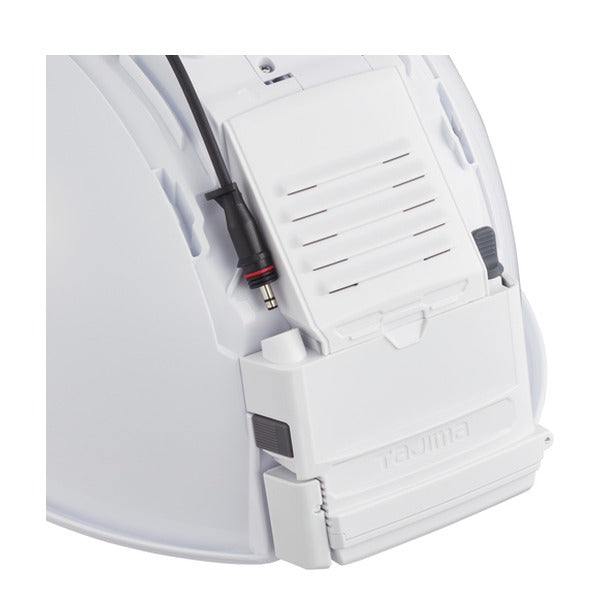 タジマ ヘルメット セフメット用バッテリーボックス3730用 ホワイト (HA30BW)(4975364360304) TAJIMA TJMデザイン