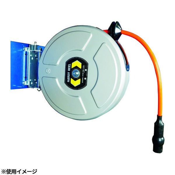 日平機器 大型エアーリール 15m 内径10×外径14mm ウレタンホース 天吊り・壁掛け 自動巻取式 (HAN-415)(4580117390042) NIPPEI KIKI