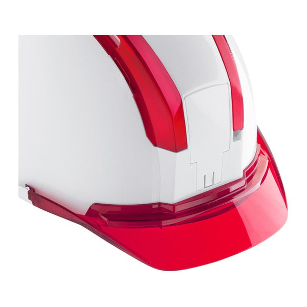 タジマ ヘルメット セフメット用ヒサシ クリアレッド (HAVCR)(4975364360502) TAJIMA TJMデザイン