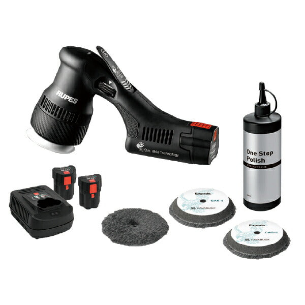 ルペス HLR75-GHK ガラス&ヘッドライト クリーニングキット 塗装磨き兼用 HLR75 RUPES 充電式ダブルアクションポリッシャー セット ビッグフット