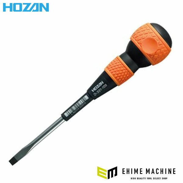 ホーザン 電工ドライバー (マイナス)6.0X1.0X100 (D-331-100)(4962772023310) HOZAN