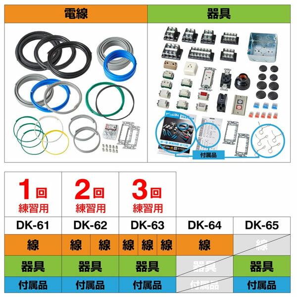 ホーザン 第一種電工試験練習用1回セット (DK-61)(4962772115107) HOZAN