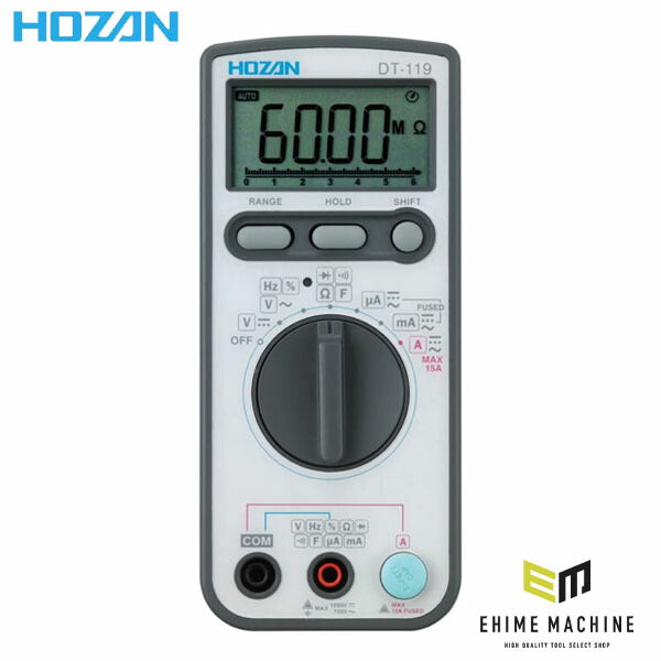 ホーザン デジタルマルチメータ (DT-119)(4962772091197) HOZAN