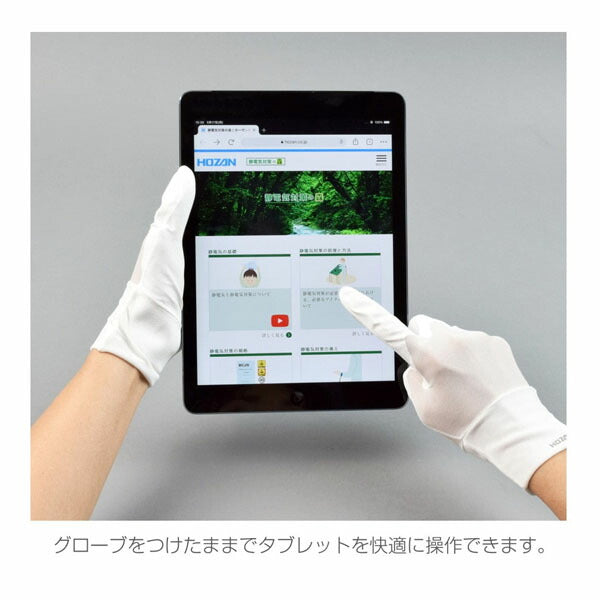 ホーザン ESDグローブ (F-64-L)(4962772091791) HOZAN
