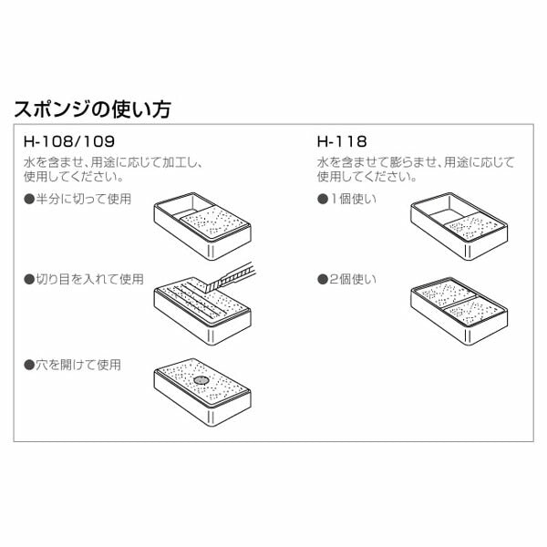 ホーザン スポンジ(粗目/2個入) (H-118)(4962772031186) HOZAN