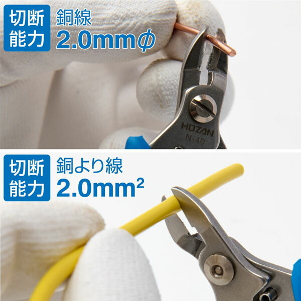 ホーザン ニッパー (N-40)(4962772063408) HOZAN