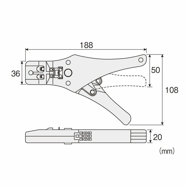 ホーザン モジュラープラグ圧着工具 (P-710)(4962772067109) HOZAN