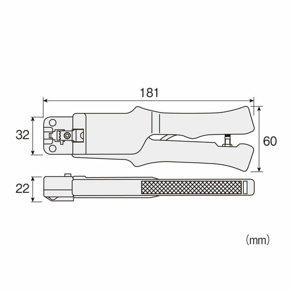 ホーザン モジュラープラグ圧着工具 (P-711)(4962772067116) HOZAN