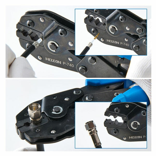 ホーザン 圧着工具 (P-740)(4962772067406) HOZAN