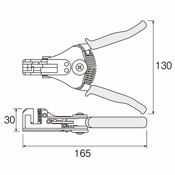 ホーザン ワイヤーストリッパー (P-90-F)(4962772069097) HOZAN