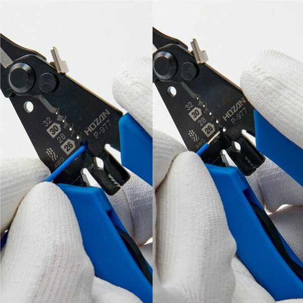 ホーザン ワイヤーストリッパー(AWG細線用) (P-977)(4962772069776) HOZAN