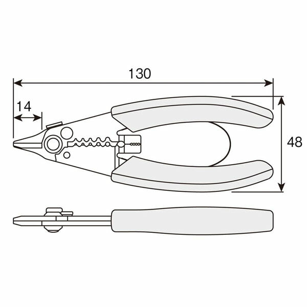 ホーザン ワイヤーストリッパー(AWG細線用) (P-977)(4962772069776) HOZAN