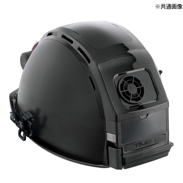 タジマ ヘルメット セフメット(セフ取付溝付ヘルメット) アドバンスセット KJM ファン付 マットブラック (HSMBA1)(4975364361479) TAJIMA TJMデザイン