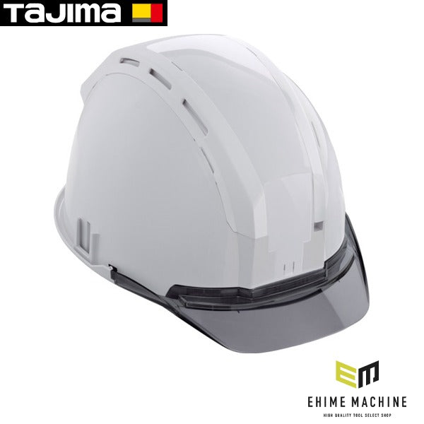 タジマ ヘルメット セフメット(セフ取付溝付ヘルメット) ホワイト スモーク (HSWCSB)(4975364269744) TAJIMA TJMデザイン