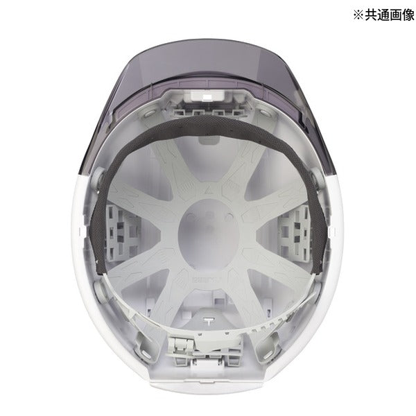 タジマ ヘルメット セフメット(セフ取付溝付ヘルメット) ホワイト スモーク シールド付 (HSWCSSB)(4975364269836) TAJIMA TJMデザイン