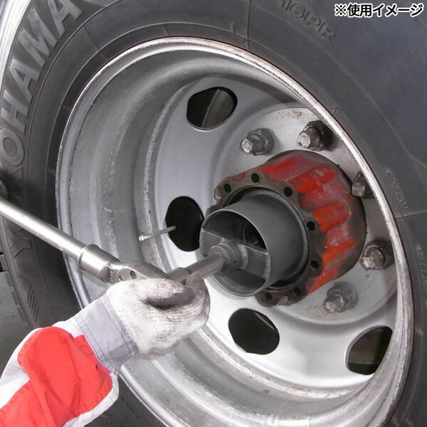 ハスコー ホーシングナットレンチ 90mm 6角 (IH-518-906)(4580372215692) 4t車/大型(低床)用 固定式ハブナットレンチ HASCO