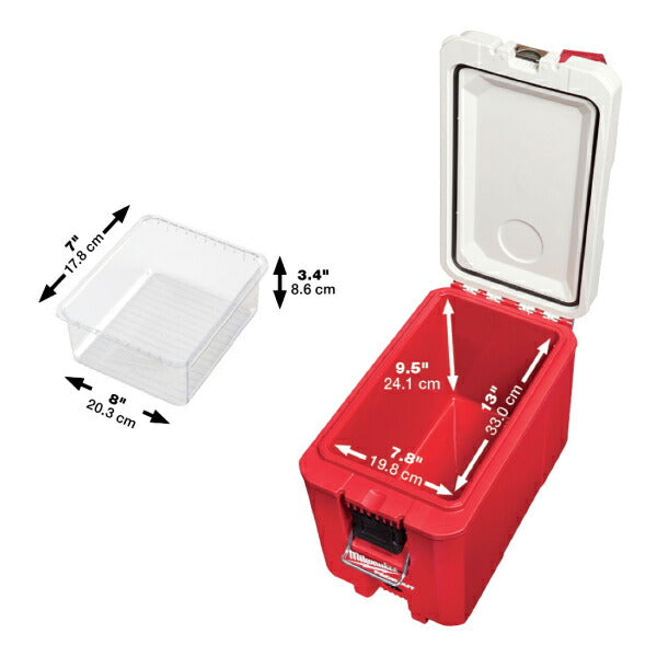 日本正規品 ミルウォーキー PACKOUT クーラーボックス (48-22-8460)(4573592050242) milwaukee