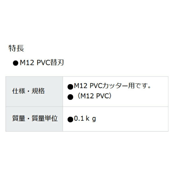 日本正規品 ミルウォーキー M12 PVC替刃 (681395004)(4573592051041) milwaukee
