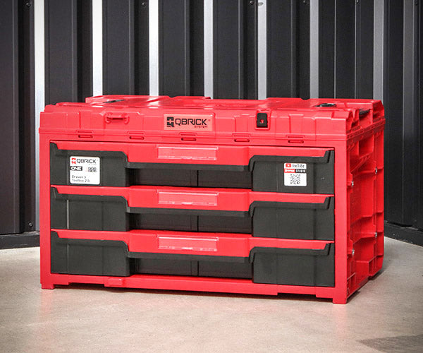 【11月の特価品】キューブリック 5901238259763 超耐久IP66 3段引出しツールボックス 容量9Lx3段 QBRICK SKRQONED3CZEPG003 QS1 ONE DRAWER3 TOOLBOX2.0