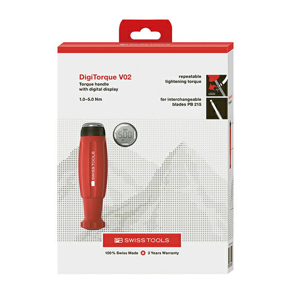 日本正規品 PBスイスツールズ デジタルトルクハンドルV02 (9320.A1.0-5.0JCBB)(7610733288991)