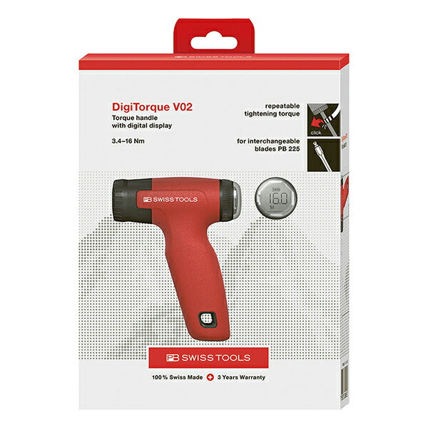 日本正規品 PBスイスツールズ デジタルトルクハンドルV02 (9325.A3.4-16JCBB)(7610733289028)