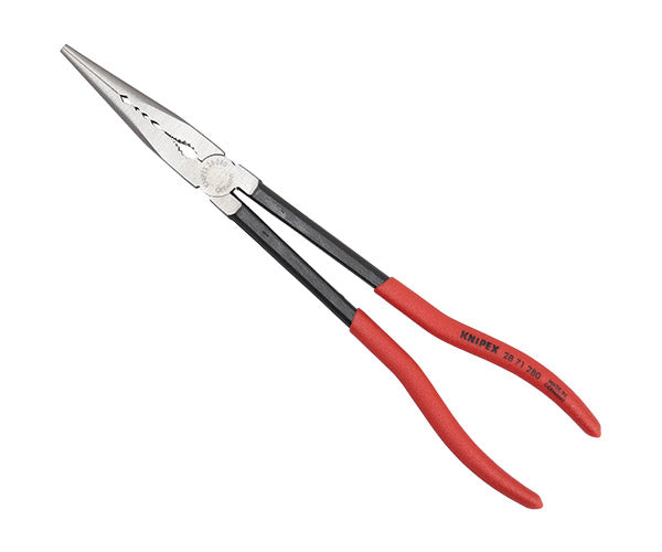 日本正規品 クニペックス ロングリーチニードルノーズプライヤー (2871-280SB)(4003773080879) KNIPEX