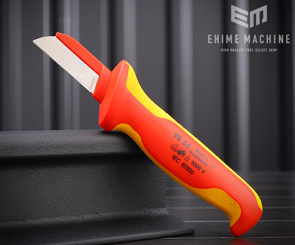 日本正規品 クニペックス 絶縁ケーブルナイフ 1000V (9854SB)(4003773052210) KNIPEX